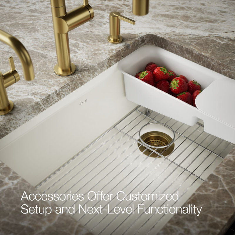 Riverby® 27"L x 22"W Kitchen Sink, Biscuit