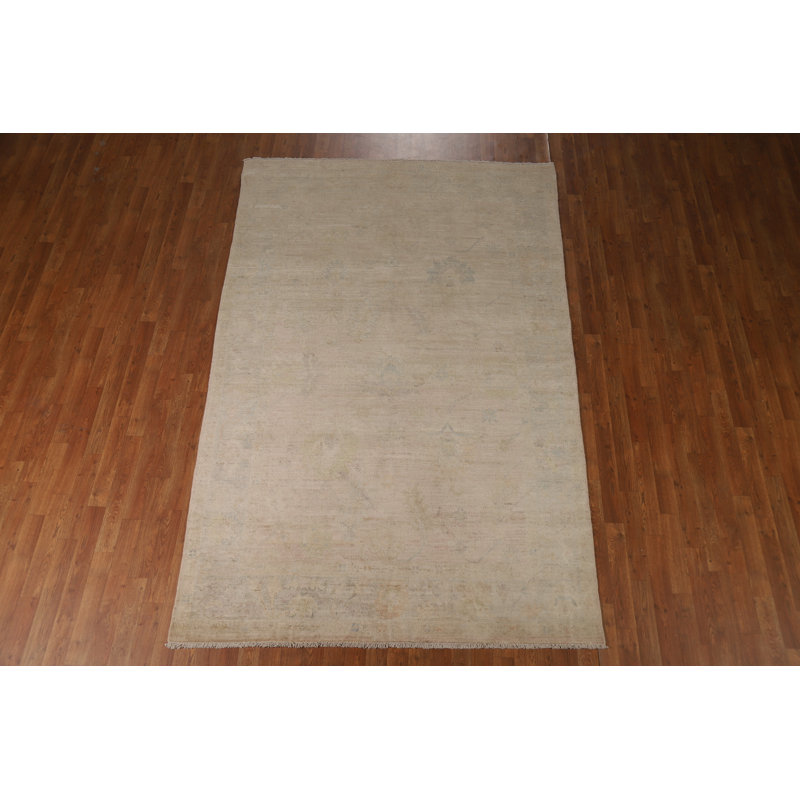 Vegetable Dye Oushak Turkish Area Rug 9