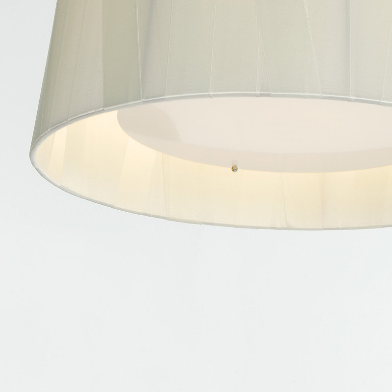 Dress 6 - Light Shaded Drum Chandelier, White