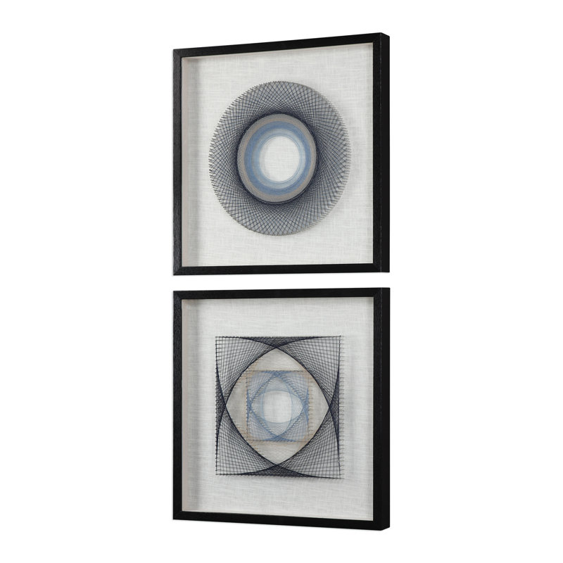" Geometric Framed " 2 - Pieces