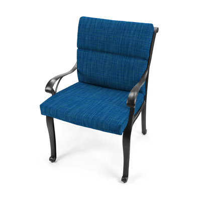 22" x 44" Outdoor Chair Cushion with Ties and Loop