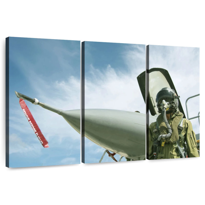 Pilote de chasse Lelar USAF, H 48 po x l 74 po