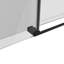 60 po X P 76 po H Porte de douche coulissante simple sans cadre au fini noir mat avec verre transparent-122790622