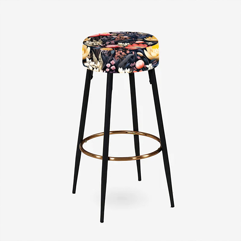 Donne - Ensemble de 2 tabourets floraux
