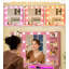Bureau de coiffeuse avec lumières Melanni, bureau transparent, prise de courant-625122911