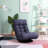 Reclining Floor Chair With Metal Frame, 360-Degree Rotation - For Relaxing Navy 3 Adjustment Functions, 28.54 Lb Weight Home Use