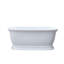 Baignoire de trempage en acrylique autoportante L 67 po x l 31 po Fireclay-63792740