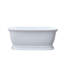 Fireclay 67'' x 31.5'' Soaking Acrylic Bathtub-63792735