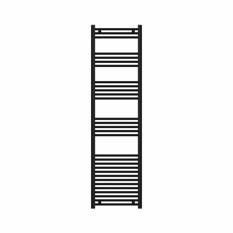 Straight Towel Rail Heated Towel Rails, Matt Black
