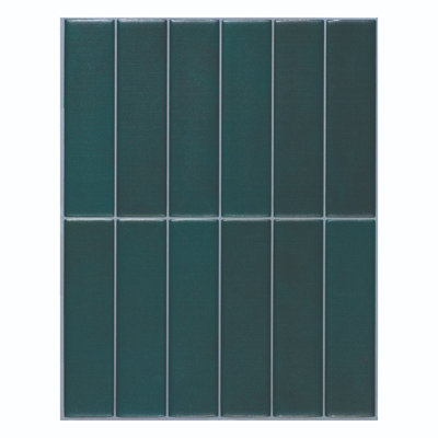 Peel and Stick Gel Backsplash Tile Morocco 11.5'' x 9'' (Set of 4)