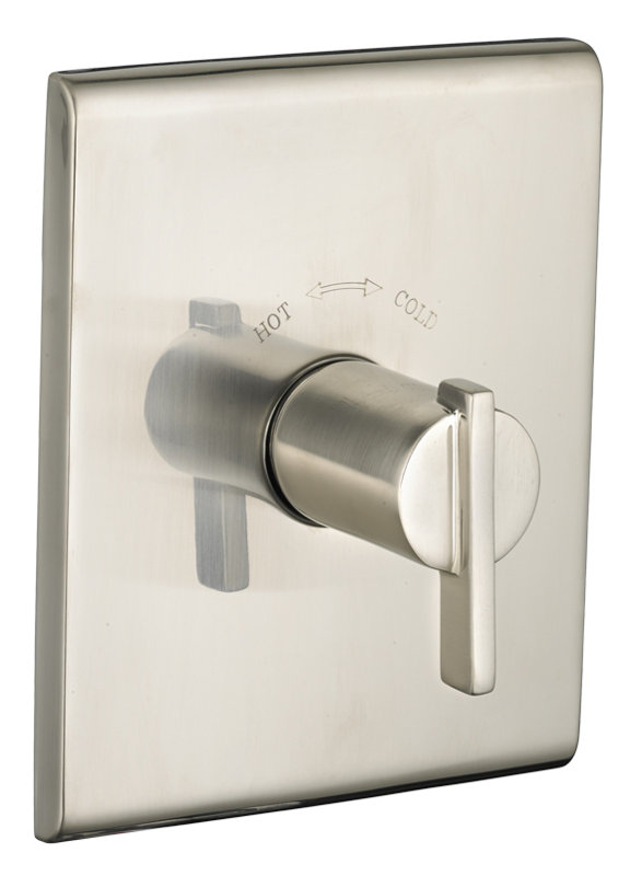 Times Square Central Thermostat Trim Single Handle, Satin Nickel