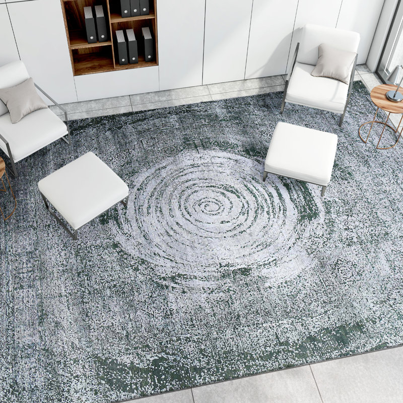Tapis rectangulaire noué à la main, Rectangle de 5 pi x 8 pi