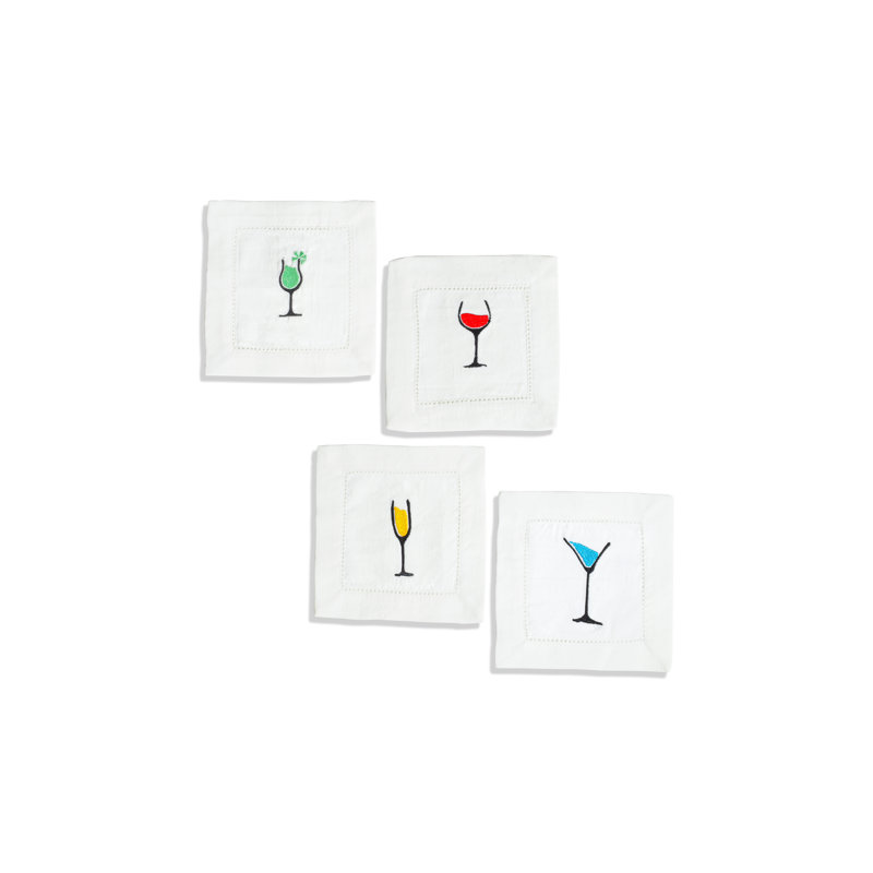 Serviettes de cocktail vibrantes Sip & Serve