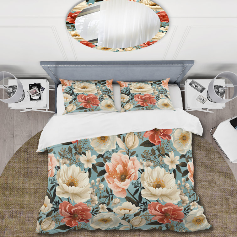 Red Barrel Studio® Periheli Floral Duvet Cover Set - Wayfair Canada