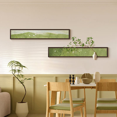 Mid-Century Modern Canvas Rectangular 2 Pieces Wall art set for Living Room