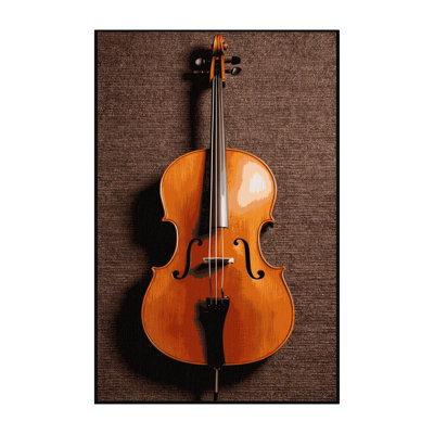 Washable Cello Music Area Rug