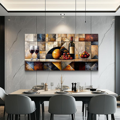 Large Wall Decor For Living Room Canvas Wall Art For Kitchen Modern Wall Decorations For Bedroom Wine Glass Landscape Painting Farmhouse Pictures Artwork Room Home Decor 24X48 In