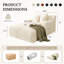 Latitude RunMD Assemblage non requis 64 po P Corduroy Chaise longue d'intérieur rembourrée Glauser-105763806