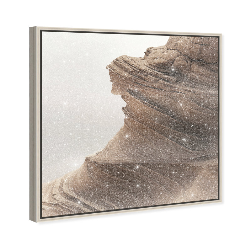 Stoic Sandstone I Print by Oliver Gal, 13"H x 13"W, Silver Floater Frame