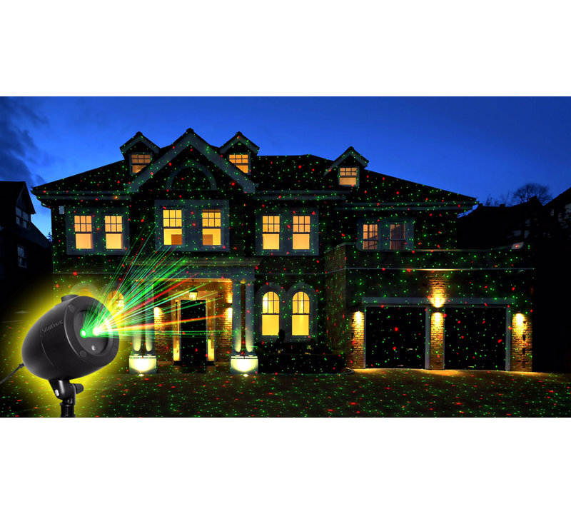 Holiday Show Laser Projection and Strobe Lights