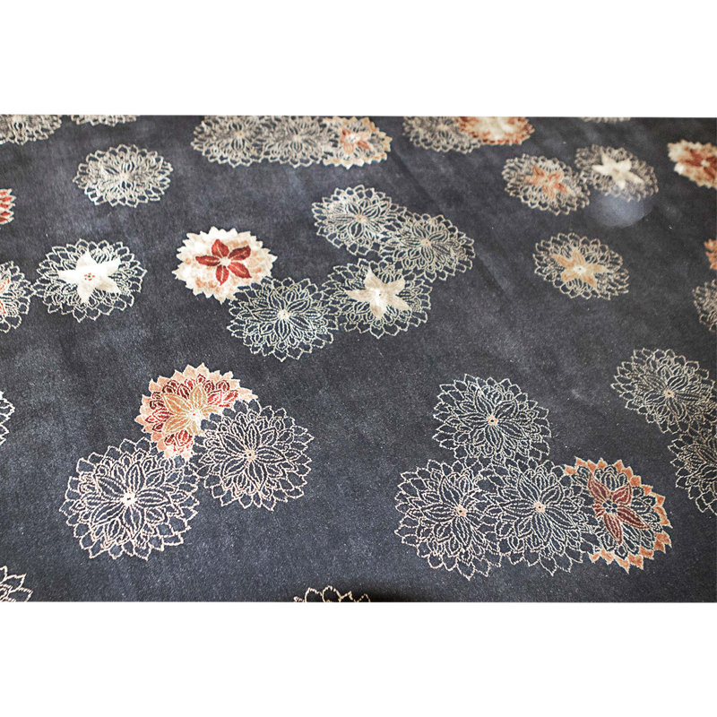 Hand Knotted Area Rug in Black