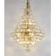 Lustre 27 lumières avec cristaux transparents suspendus-2070673157