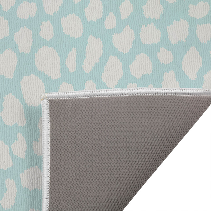 Paillasson Animal Spot, Bleu clair / bleu, L 17 po x L 24 po