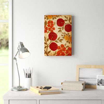 Tapisserie de fleurs coupées fraîches - peinture sur toile