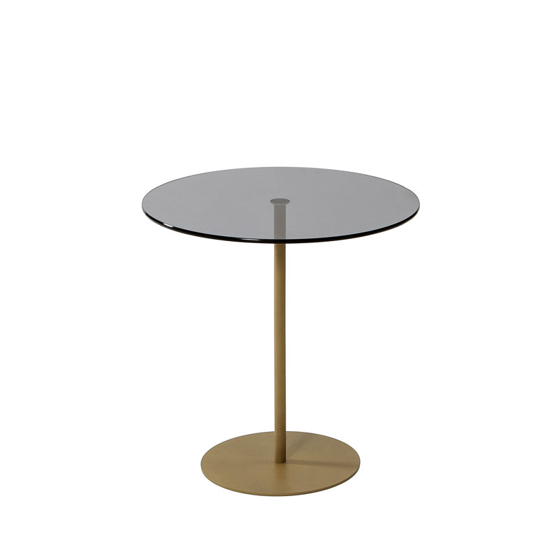 Siyan End Table, Dark Grey, Gold
