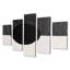 Ensemble de 5 décorations murales Balance Black White Minimal Concentric - Minimalisme-1209475672