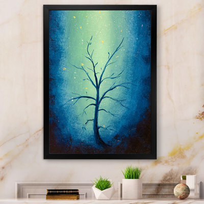 Silhouette d'arbre pendant l'aube - Décoration murale moderne et contemporaine en toile