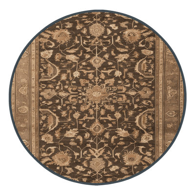 Tapis brun lavable à la machine