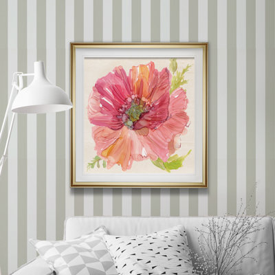 " Botanical Poppy " Painting Print