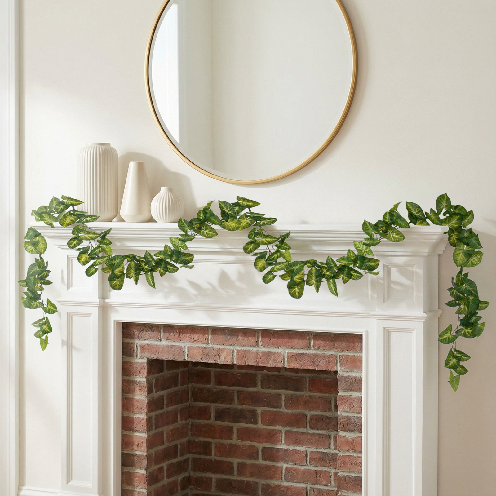 72" Green Artificial Syngonium Garland
