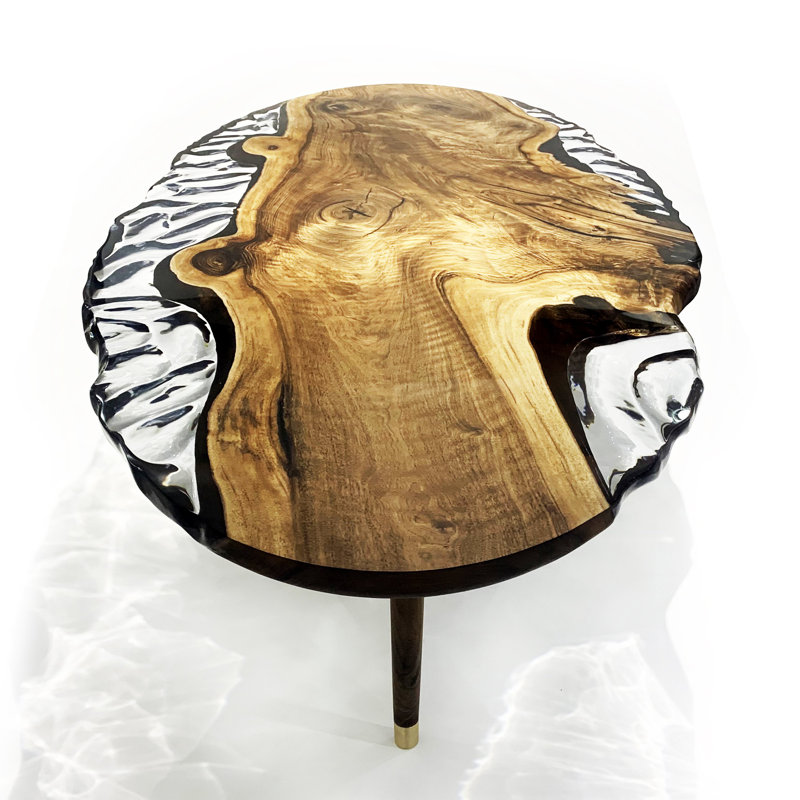 Calabria Walnut Wood Dining Table, 48" W x 108.3" L