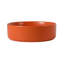 Lavabo de salle de bain vasque circulaire fait main en céramique Maomi Orange