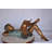 Kid On A Pillow Reading A Book Bronze Statue - Size: 32"L X 13"W X 12"H.