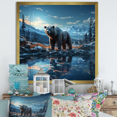 Abstrait d'un ours en harmonie I