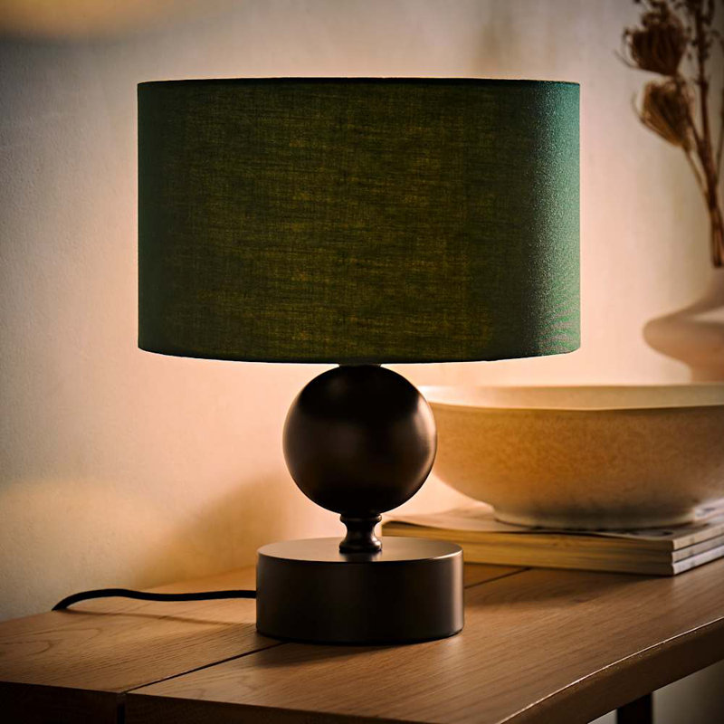 Coelho Metal Table Lamp, Green