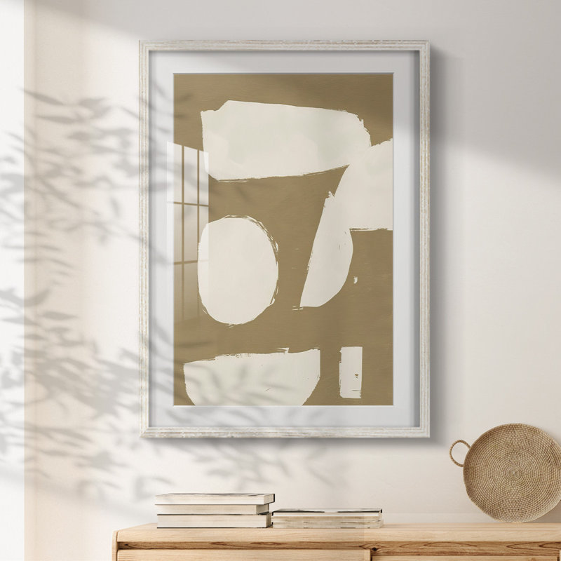 «ChunkyAb Abstract», reproduction encadrée, H 28,5 po x l 20,5 po, White