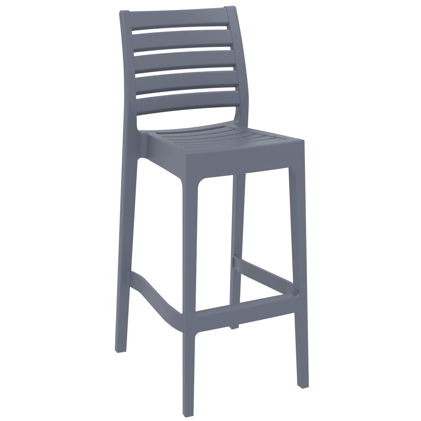 Farrah 39" Patio Dining Set, Dark Gray