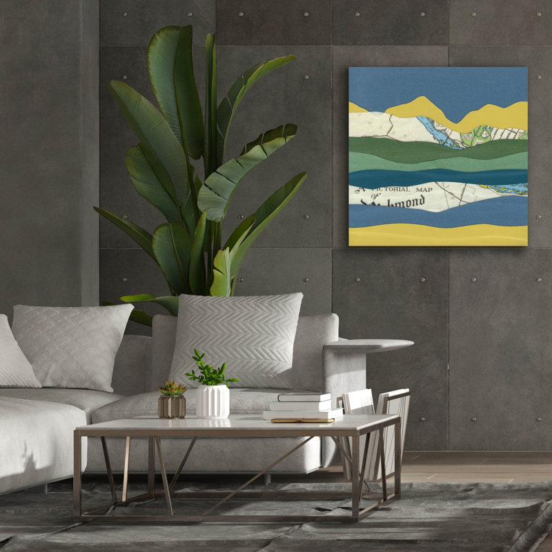 "Epic Graffiti" Mountain Series 108 "par Lorelle Rau, art mural sur toile, 37 po x 37 po, H 37 po x l 37 po