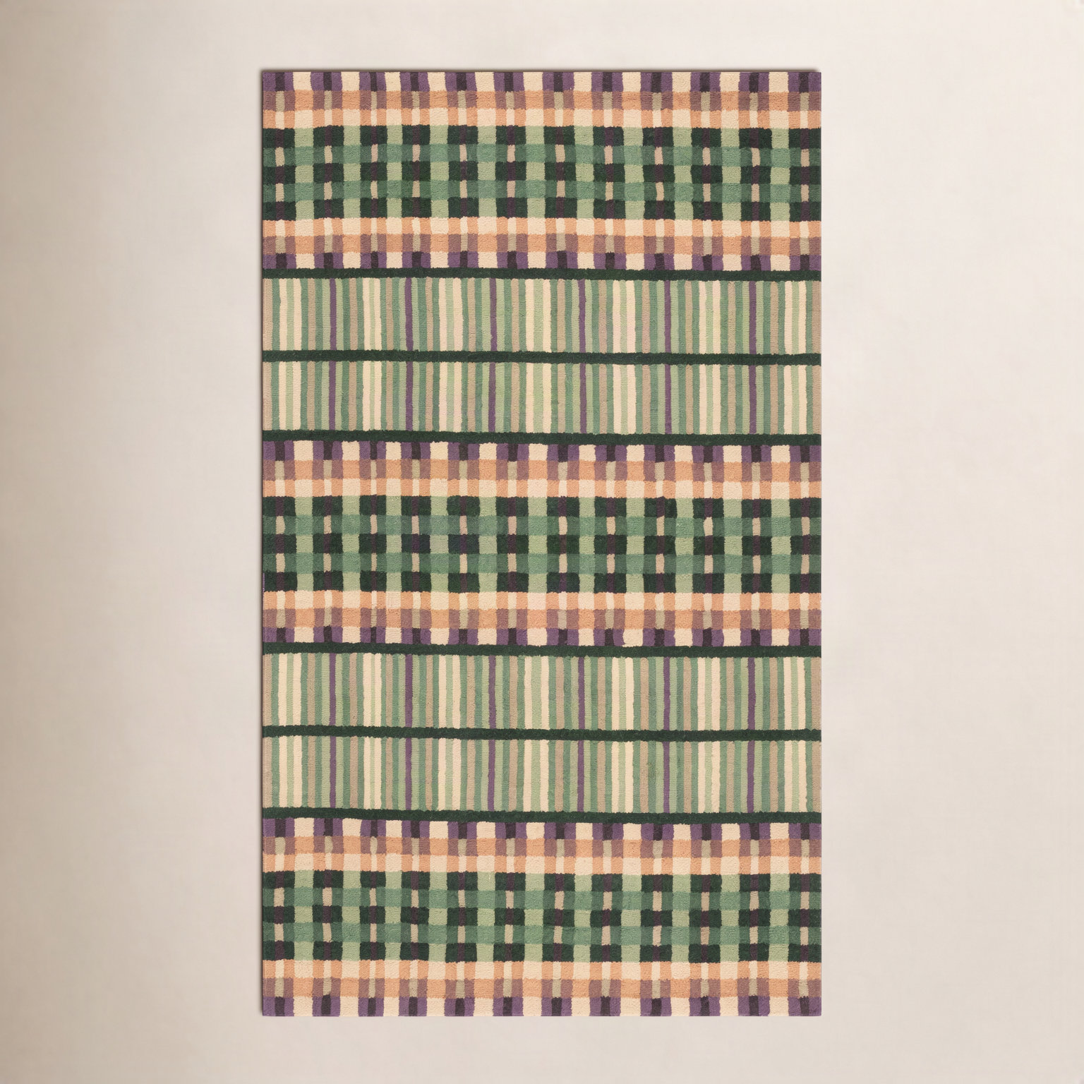 Karson Hand-Tufted Geometric Rug, Rectangle 8' x 10'