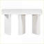 Table basse moderne blanche avec 2 tiroirs incurvés, finition ultrabrillante peu encombrante et facile à nettoyer-465729886