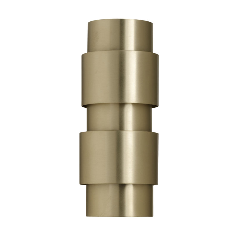 Ring 2 - Light Flush Mounted Sconce, Satin Brass