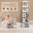 5-Tier 360° Rotating Bookshelf Tower (White)-1528161733