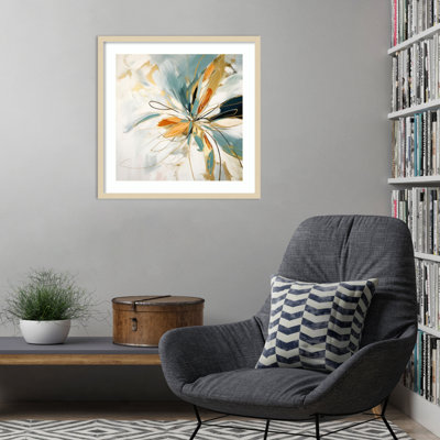 «Blossom Abstract Dance II» par Irena Orlov, impression sur bois encadrée