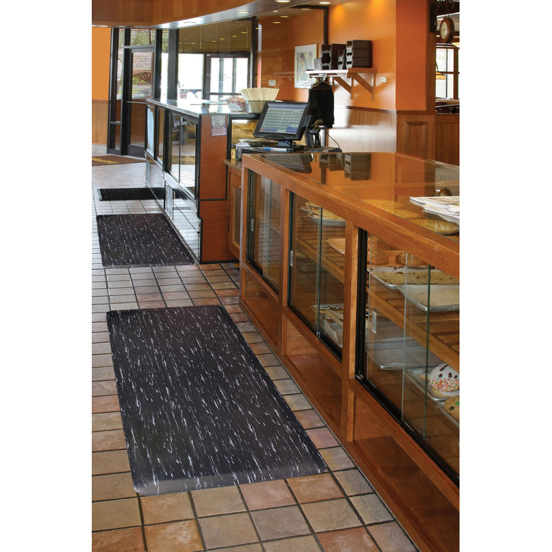 Tapis tout usage Marble Sof-Tyle, Noir, Rectangle 3 pi x 5 pi