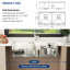 Évier de cuisine encastrable L 39 po x l 19 po à double cuve en acier inoxydable calibre 16 60/40-130488801