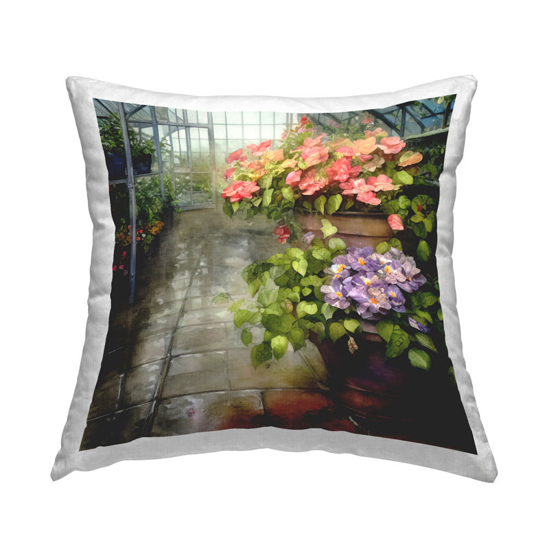 Polyester Throw Square Pillow Cover & Insert